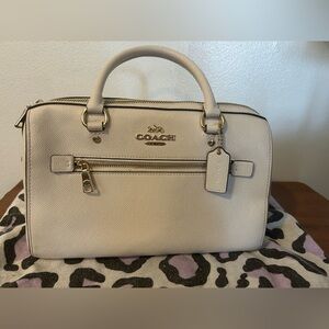 Coach white handbag